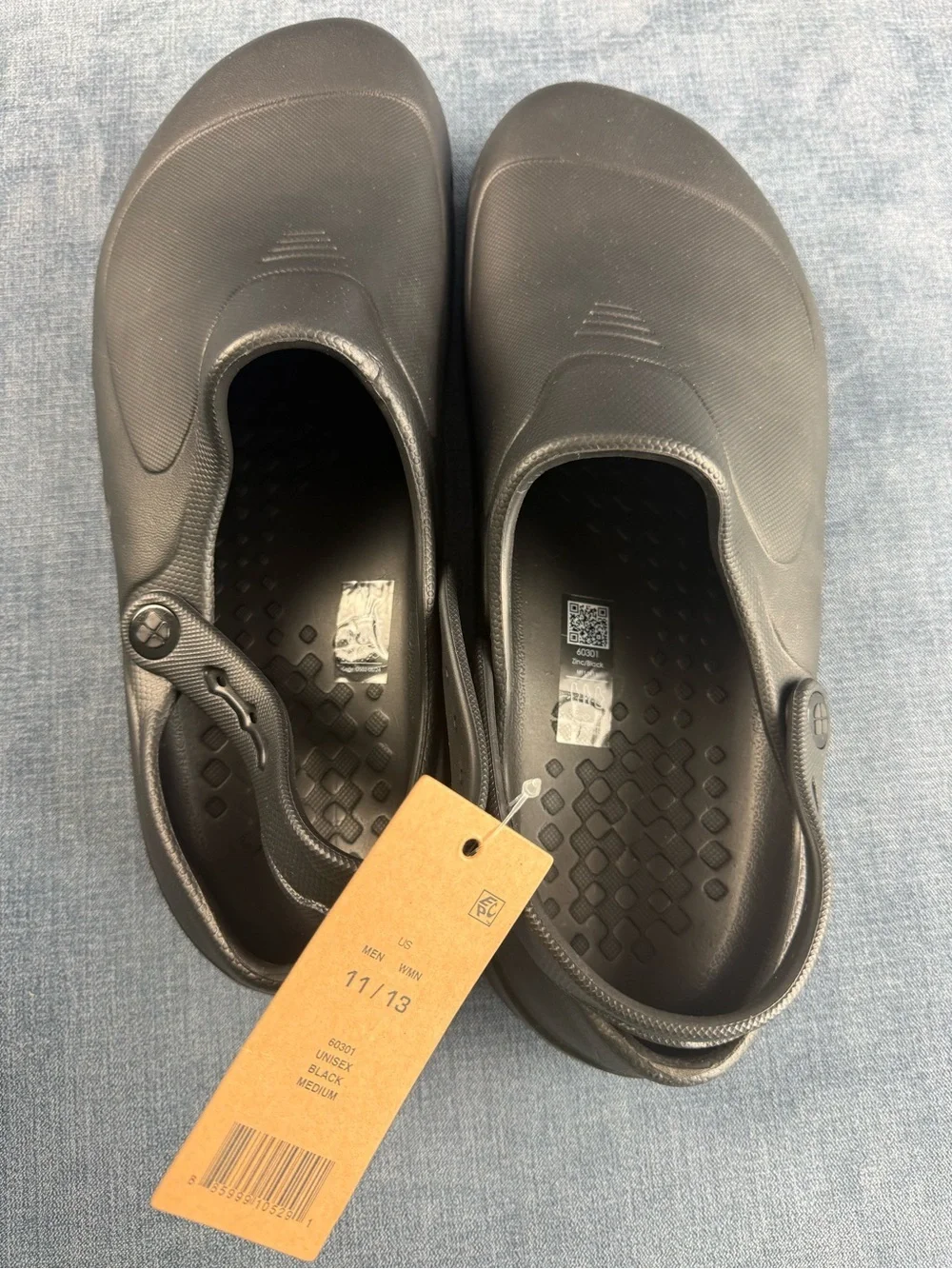 Shoes For Crews Zinc Unisex Slip Resistant Work Clogs Black Mens SZ 11 Women